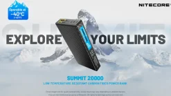 NCSUMMIT2000 - NITECORE Batterie externe ARCTIQUE Summit 20000 mAh 20W