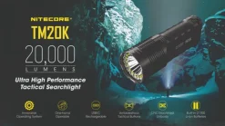NCTM20K - NITECORE TM20K Tini Monster - 20000Lm