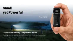 NCTUP2BK - NITECORE Lampe TUP 2 1200Lm 1300mAh USB-C NOIR