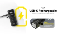 NCTUP2BK - NITECORE Lampe TUP 2 1200Lm 1300mAh USB-C NOIR