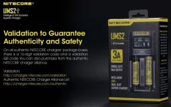 NCUMS2 - NiteCore Chargeur USB 2 ports 3000mA chacun - LCD