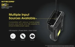 NCUMS2 - NiteCore Chargeur USB 2 ports 3000mA chacun - LCD