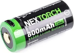 26.041946 - NEXTORCH Batterie rechargeable 16340 3.6V 800 mAh USB-C