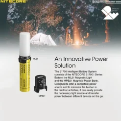 NL21700SET - NITECORE 21700 Intelligent Battery System 80lm Powerbank 5000mAh