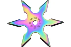 NS138 MAXKNIVES Ninja Shuriken 6 branches acier 420 couleur titane