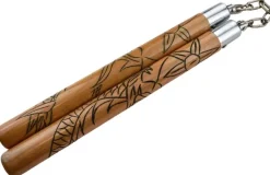 NS14 - NUNCHAKU Hêtre Gravé