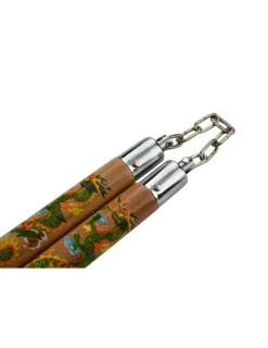 NS18 - NUNCHAKU Hêtre Sculpté