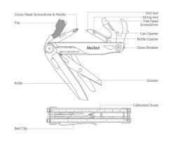 NTL20153 - NexTool Knight Couteau Multifonction