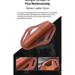 NXV68BLK - NEXTORCH Holster Cuir pour Matraque NOIR
