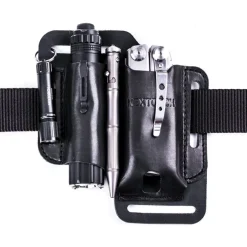 NXV40 - NEXTORCH V40 Etui Cuir Multitool/Matraque/Couteau NOIR