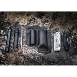 NXV40 - NEXTORCH V40 Etui Cuir Multitool/Matraque/Couteau NOIR