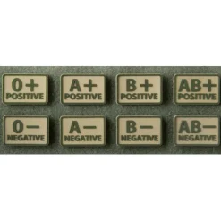 OD-BLP-RB-13 - Helikon Tex Set de 2 patches groupe sanguin Khaki