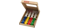 OP946.P - COFFRET 4 Couteaux Couleurs Office Inox