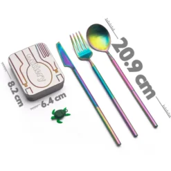 OUTRAIN - Outlery set de couverts démontables Arc en ciel