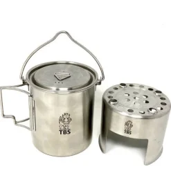 OUT120038 - TBS Outdoor Gamelle avec anse, couvercle et support