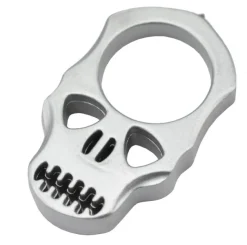PASKS - Maxknives PASKS Poing américain Skull en aluminium silver