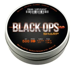PB300 - PLOMBS BLACK OPS TETE POINTUE - CAL 4.5 boite de 500