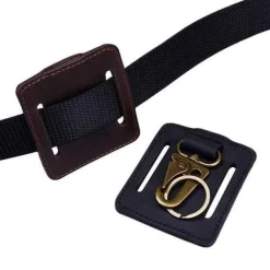 PJ17B - VIPERADE PJ17 Porte-clés de ceinture cuir MARRON
