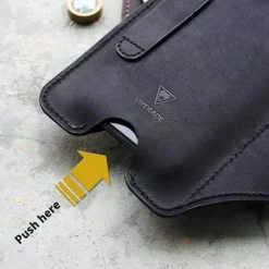 PJ20B - VIPERADE PJ20 Étui universel en cuir avec porte-clés MARRON