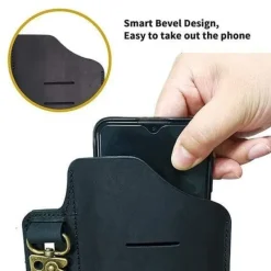 PJ20B - VIPERADE PJ20 Étui universel en cuir avec porte-clés MARRON