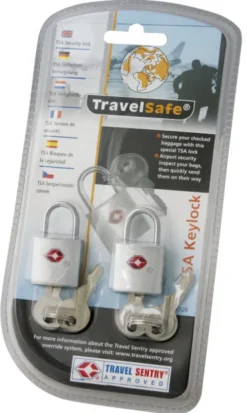 PLTS0320 - TravelSafe Cadenas à clef TSA par 2