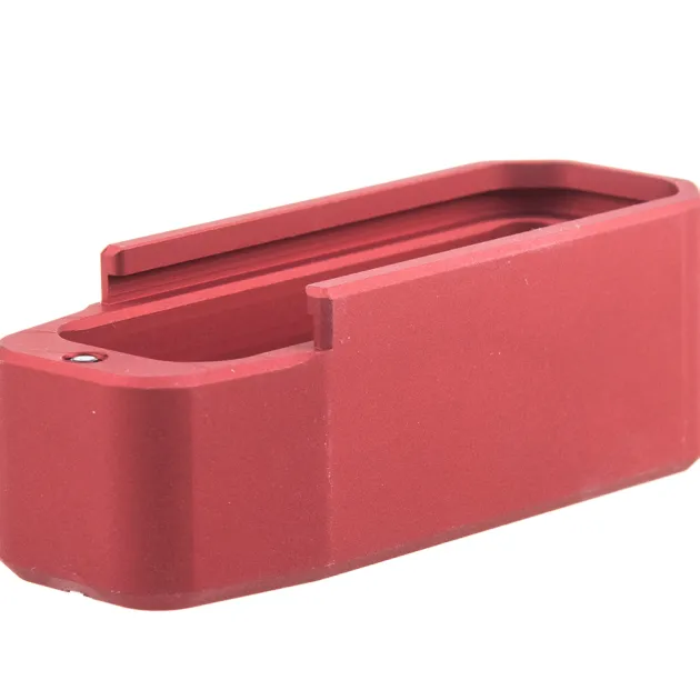 PMAG+5-RE - ARMANOV +5 Rnd Magazine Pad for AR-15 MAGPUL GEN M3 .223 Rem Magazine RED