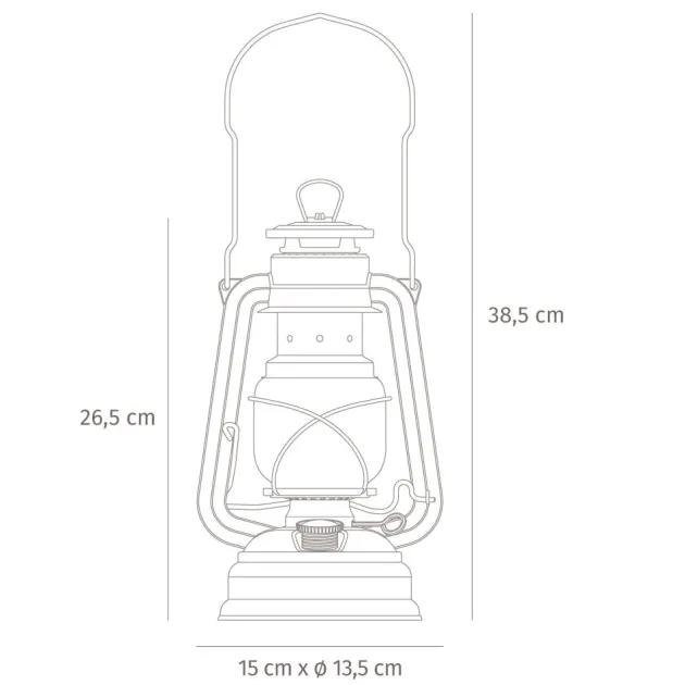 PM276-SAGEGREEN - Feuerhand Lampe tempête Baby Special Vert Sauge