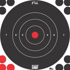 PS-8B-WHiTE-6PK Pro-Shot Splatter Shot 8" White Bullseye Target - 6 Pack