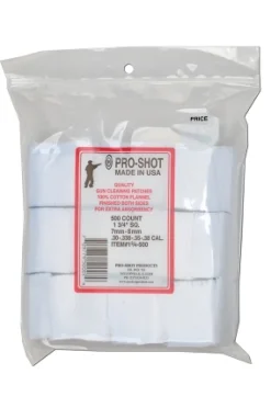 PS13/4-500 PROSHOT PATCHES Cal 7mm 6mm 38 9mm par 500