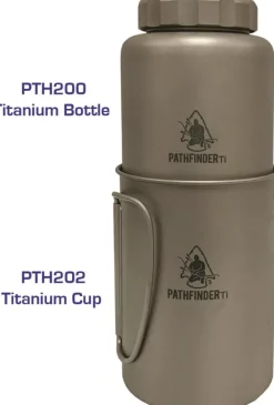 PTH202 - Pathfinder quart Titane 600 ml avec couvercle