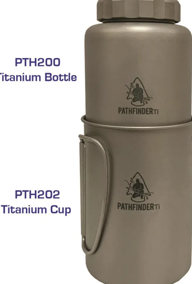 PTH202 - Pathfinder quart Titane 600 ml avec couvercle