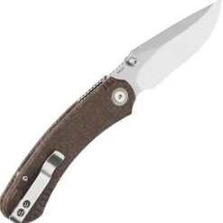QS174-A1 - QSP Coyote Button linerlock Nitro-V GITD Micarta