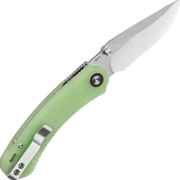 QS174-B1 - QSP Coyote Button linerlock Nitro-V GITD G10
