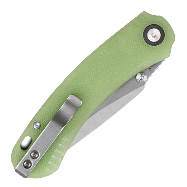 QS174-B1 - QSP Coyote Button linerlock Nitro-V GITD G10