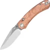 QS174-C1 - QSP Coyote Button linerlock Nitro-V Copper Foil G10