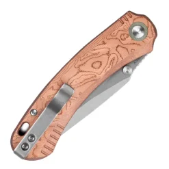 QS174-C1 - QSP Coyote Button linerlock Nitro-V Copper Foil G10