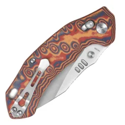 QS173-C1 - QSP ELK Glyde Lock 14C28N Colorful Micarta