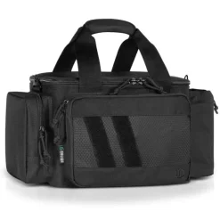 RA-3GUN-WS-BK - Savior Equipment [Specialist Series] Hard Side Range Bag, w/ 3x Individual Pistol Bags, Adjustable Center Divider, Blac