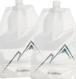 RAP0700 - RAPIDPURE 2x Bouteille Pliable 1,5L Pas de Vis Standard