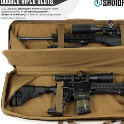 RB-3612DG-VER2-TN - Savior Equipment Urban Warfare Double Rifle Bag Gun - Suitable for Rifle Shotgun, w/ Backpack Strap,Tan,36'' Long