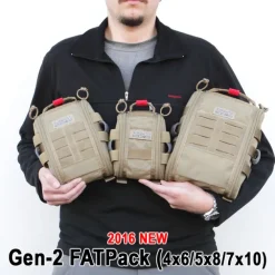 081271RD - VANQUEST FATPack 7X10 (Gen-2): First Aid Trauma Pack ROUGE