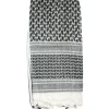 RED7001 - Red Rock Shemagh blanc/noir