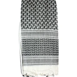 RED7001 - Red Rock Shemagh blanc/noir