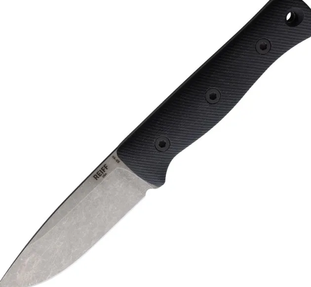 Reiff knives F4 Gen 2 Bushcraft Stonewash CPM-3V Canvas micarta