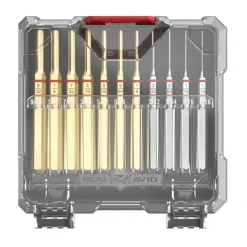 RE00098 - SET STANDARD CHASSE-GOUPILLE 11 PIECES LAITON & ACIER