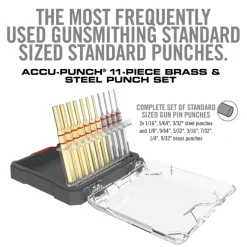 RE00098 - SET STANDARD CHASSE-GOUPILLE 11 PIECES LAITON & ACIER