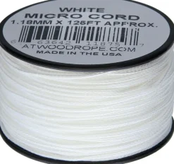 RG1274 - Micro Paracord blanche 38 m