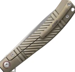 Rike Knife KD03-B Framelock M390 Bronze titanium