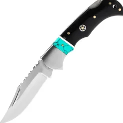 Rite Edge pliant Black Messa Lockback corne de buffle