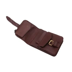 RL103421 - BASIC NATURE Pochette Ceinture Cuir 'Belt Safe' Mocca